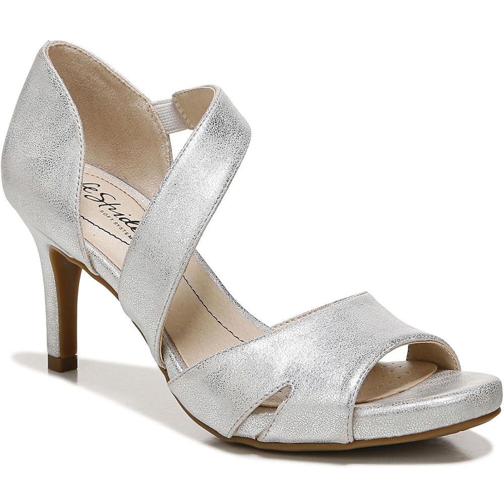 Lifestride • Women's Mega Dress Sandal • Silver • Size 9W